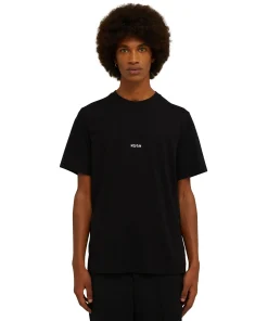 T-Shirt Girocollo In Cotone Con Micro Logo ^MSGM Fashion