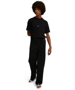 T-Shirt Girocollo In Cotone Con Micro Logo ^MSGM Fashion