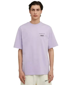 T-Shirt Girocollo In Cotone Organico Della Capsule Fantastic Green^MSGM Flash Sale