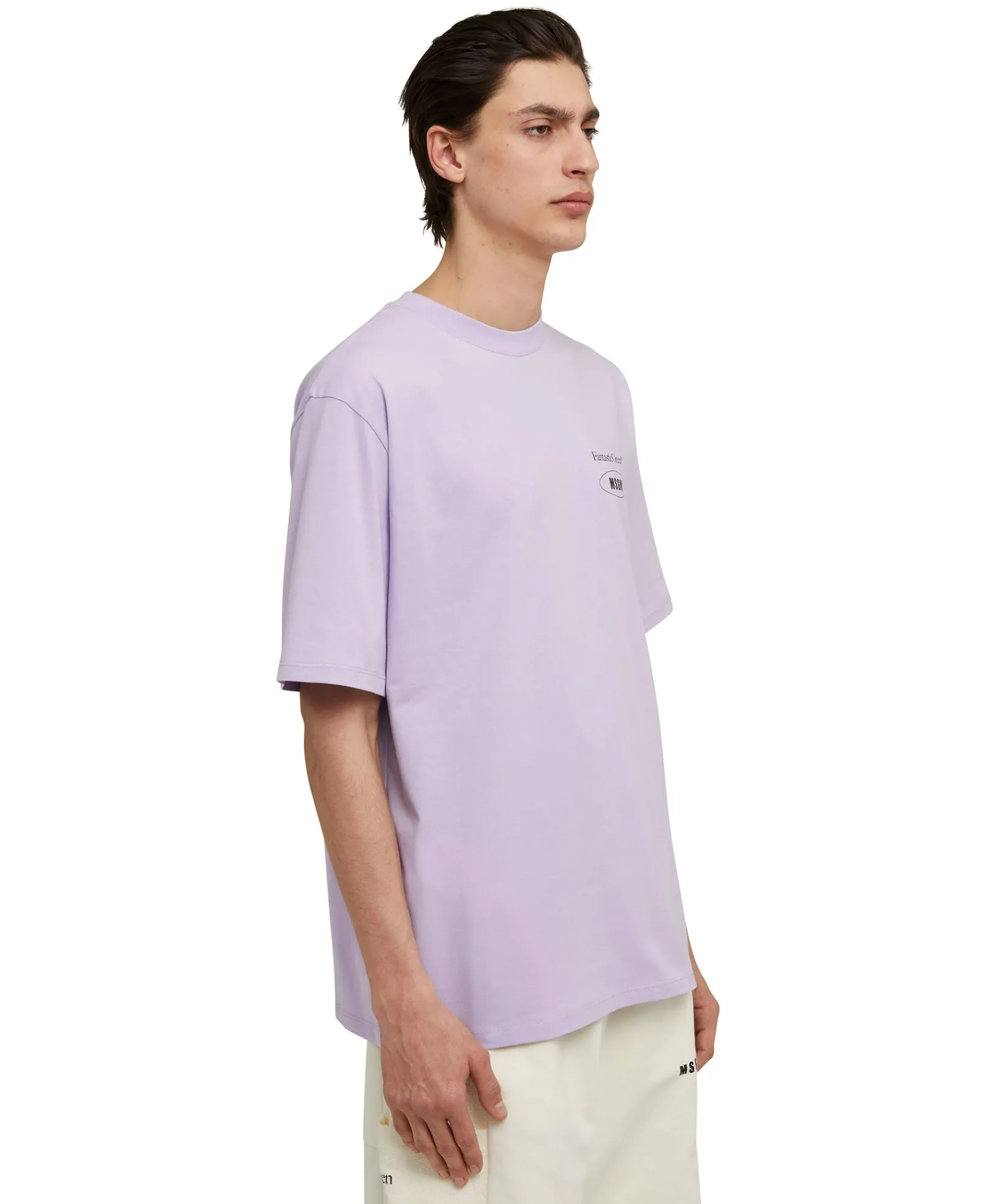 T-Shirt Girocollo In Cotone Organico Della Capsule Fantastic Green^MSGM Flash Sale