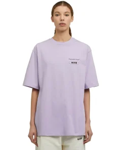 T-Shirt Girocollo In Cotone Organico Della Capsule Fantastic Green^MSGM Flash Sale