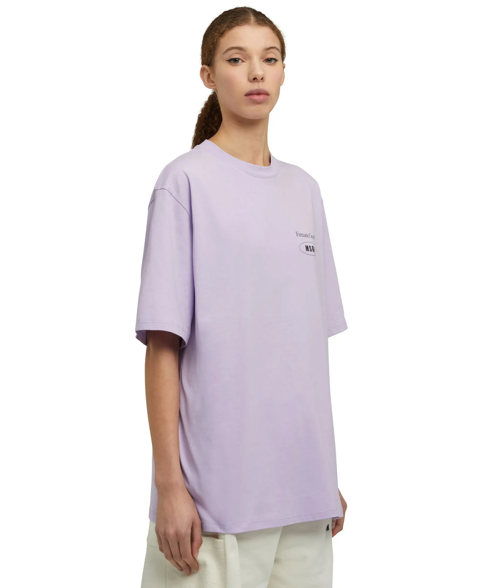 T-Shirt Girocollo In Cotone Organico Della Capsule Fantastic Green^MSGM Flash Sale