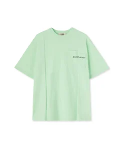 T-Shirt Girocollo In Cotone Organico Della Capsule Fantastic Green^MSGM Cheap