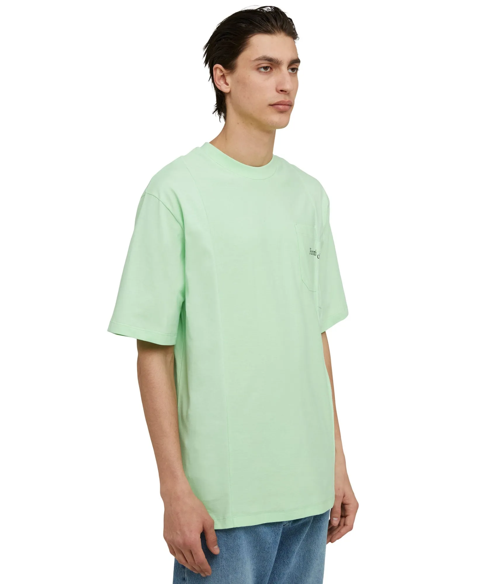 T-Shirt Girocollo In Cotone Organico Della Capsule Fantastic Green^MSGM Cheap
