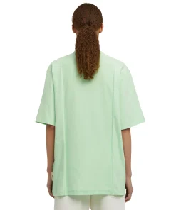 T-Shirt Girocollo In Cotone Organico Della Capsule Fantastic Green^MSGM Cheap