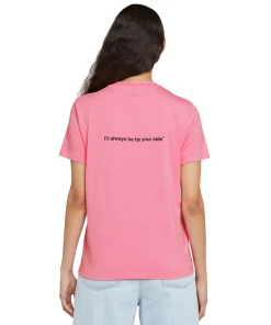 T-Shirt Girocollo In Cotone Con Stampa^MSGM Online