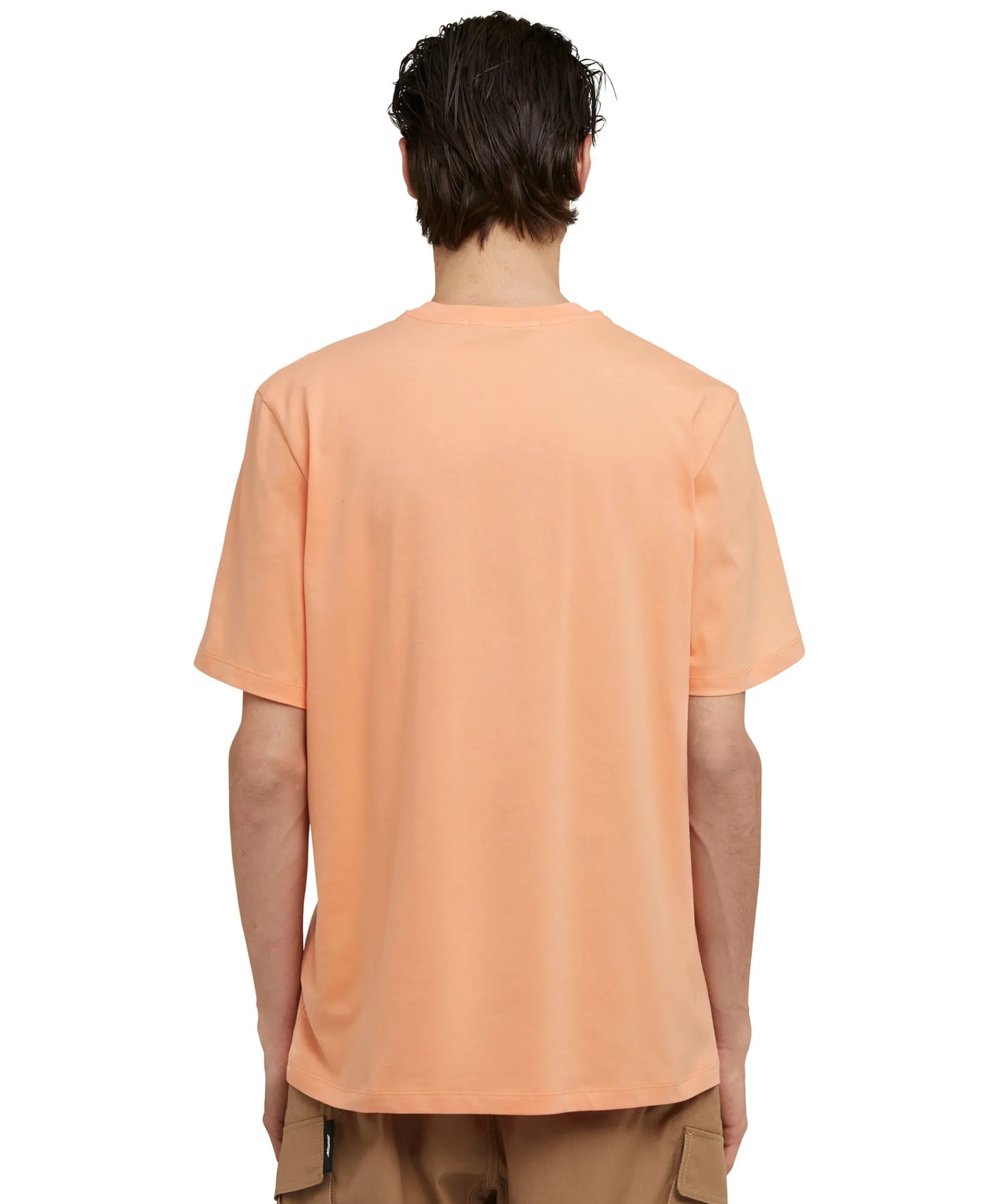 T-Shirt Girocollo In Cotone Con Micro Logo ^MSGM Hot