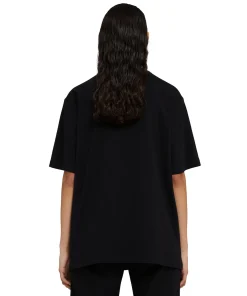 T-Shirt Girocollo In Cotone Con Grafica