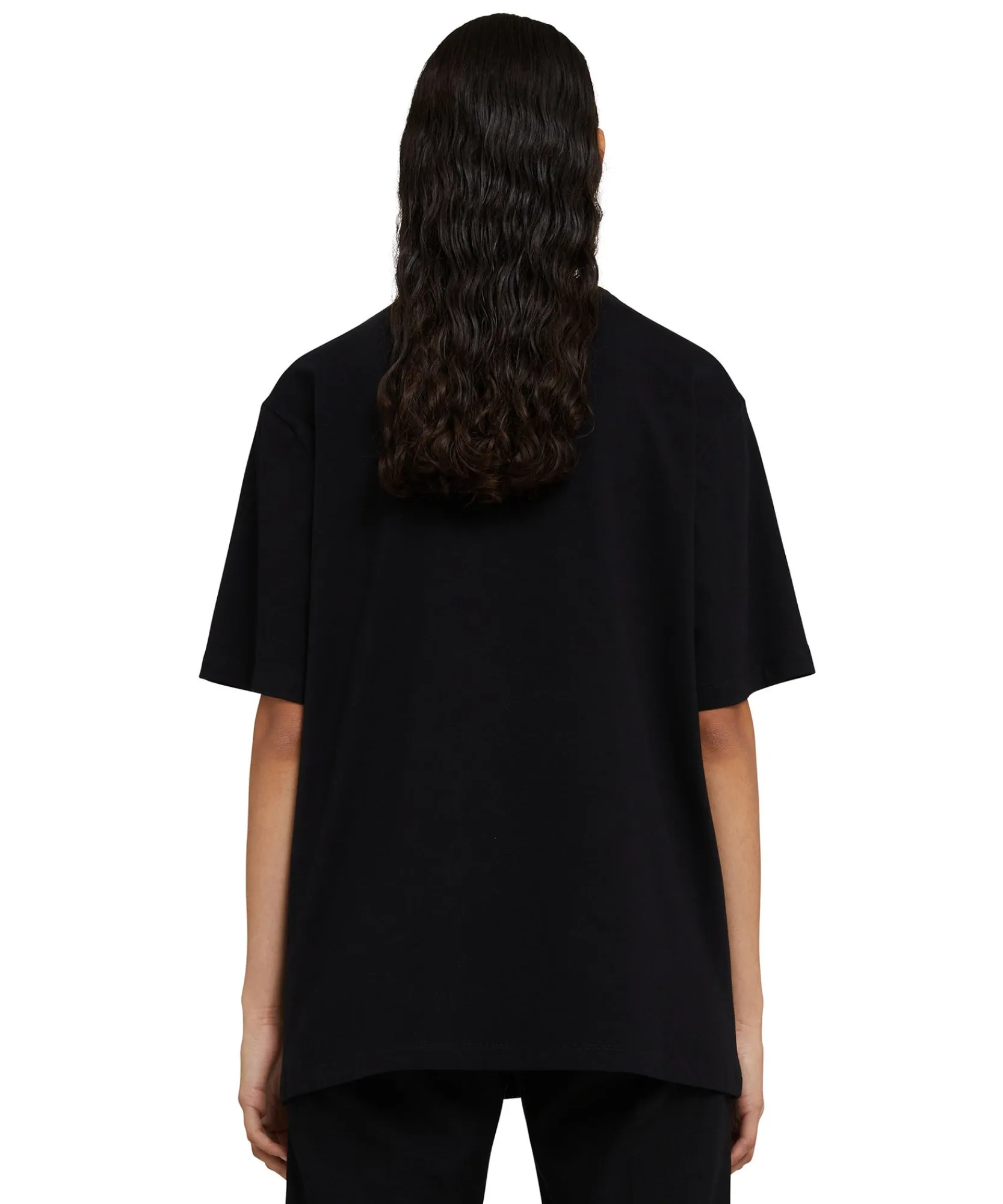 T-Shirt Girocollo In Cotone Con Grafica "College Cat"^MSGM Fashion