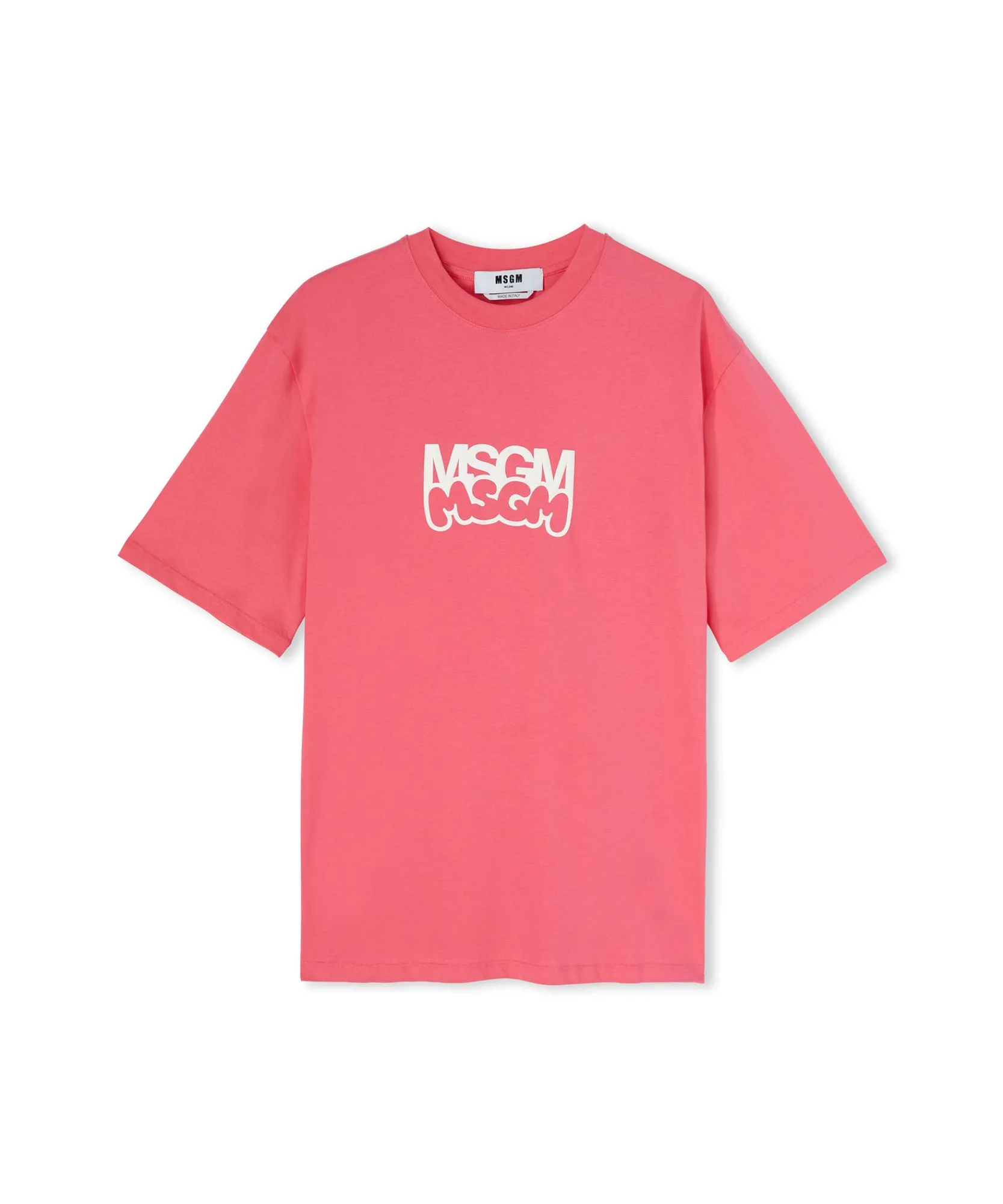 T-Shirt Girocollo In Cotone Burro Studio X ^MSGM Best