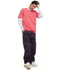 T-Shirt Girocollo In Cotone Tinta Unita Con Micro Logo ^MSGM New