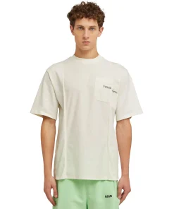 T-Shirt Girocollo In Cotone Organico Della Capsule Fantastic Green^MSGM New