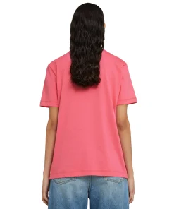 T-Shirt Girocollo In Cotone Con Logo ^MSGM Sale