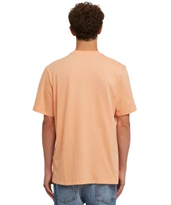 T-Shirt Girocollo In Cotone Tinta Unita Con Micro Logo ^MSGM Cheap