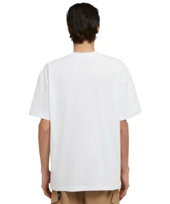 T-Shirt Girocollo In Cotone Con Logo ^MSGM Outlet