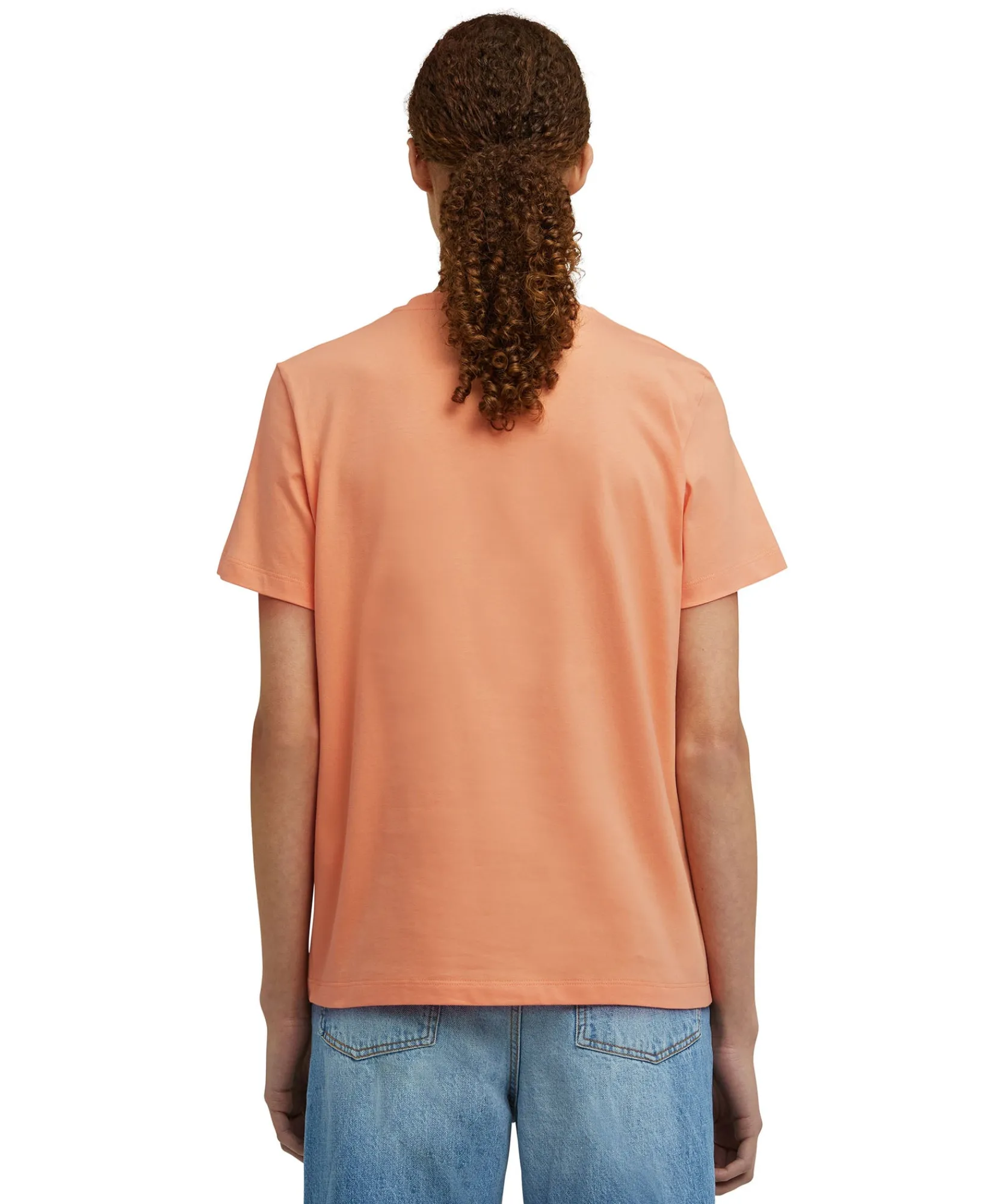 T-Shirt Girocollo In Cotone Con Nuovo Logo Pennellato^MSGM Best