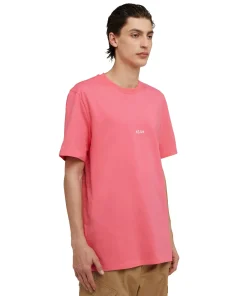 T-Shirt Girocollo In Cotone Con Micro Logo ^MSGM Best Sale