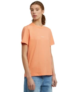 T-Shirt Girocollo In Cotone Con Micro Logo ^MSGM Online