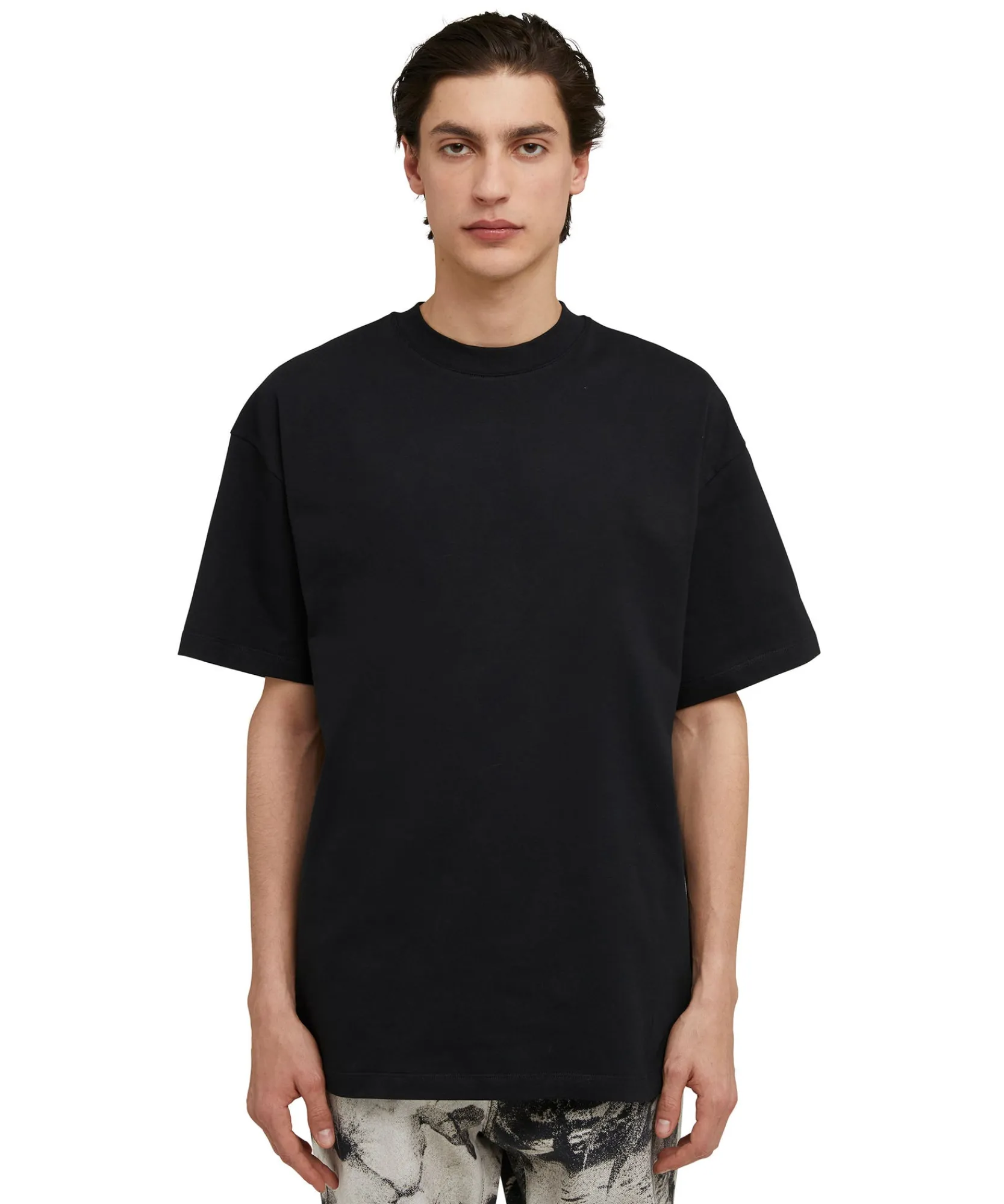 T-Shirt Girocollo In Cotone Con Stampa "Volcano"^MSGM Sale