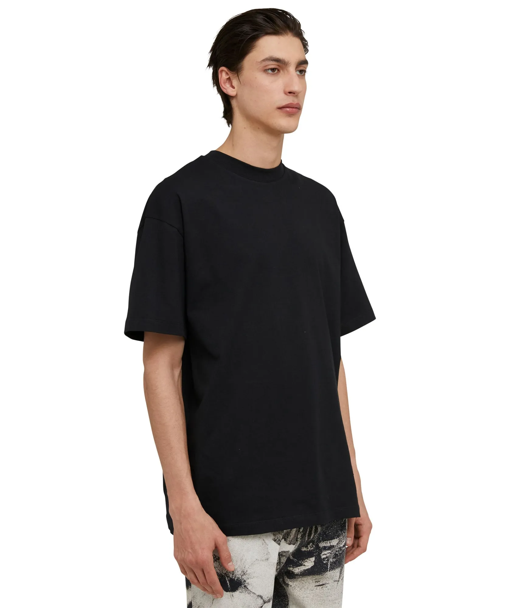 T-Shirt Girocollo In Cotone Con Stampa "Volcano"^MSGM Sale