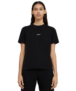 T-Shirt Girocollo In Cotone Con Micro Logo ^MSGM New