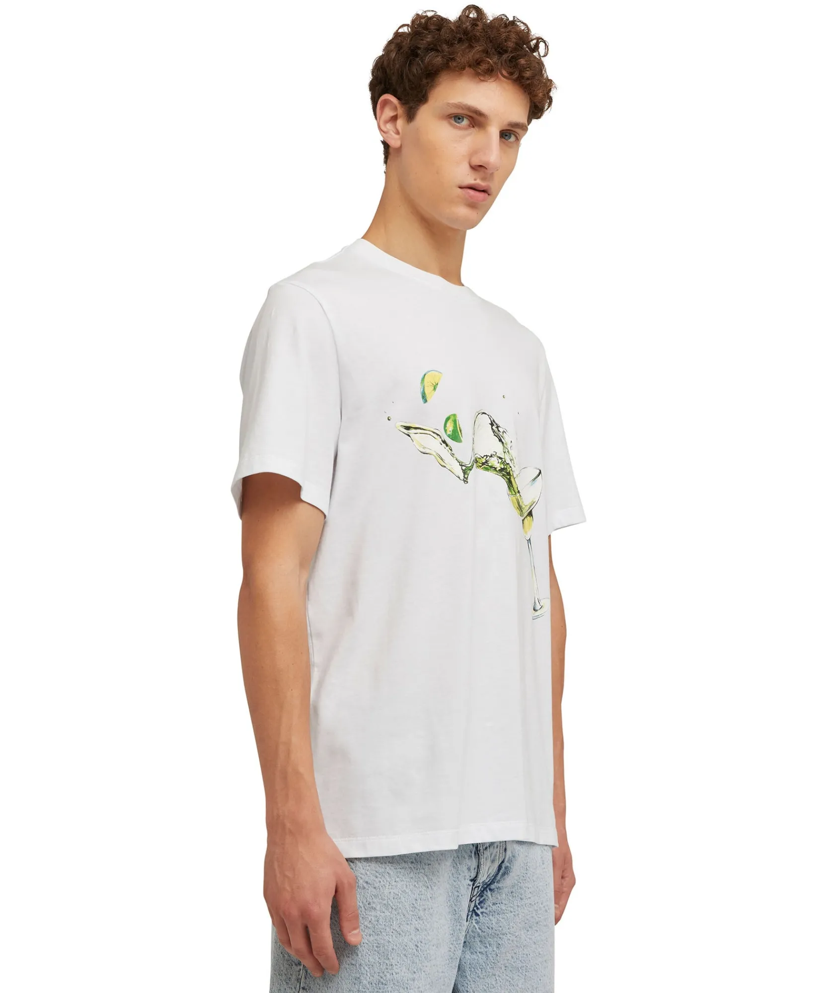 T-Shirt Girocollo In Cotone Con Grafica " Margarita" E "Club Paradiso"^MSGM Sale