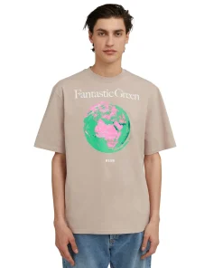 T-Shirt Girocollo In Cotone Organico Della Capsule Fantastic Green^MSGM Store