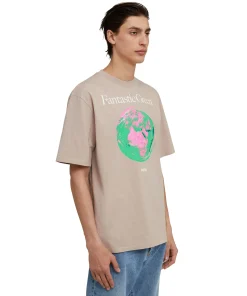 T-Shirt Girocollo In Cotone Organico Della Capsule Fantastic Green^MSGM Store