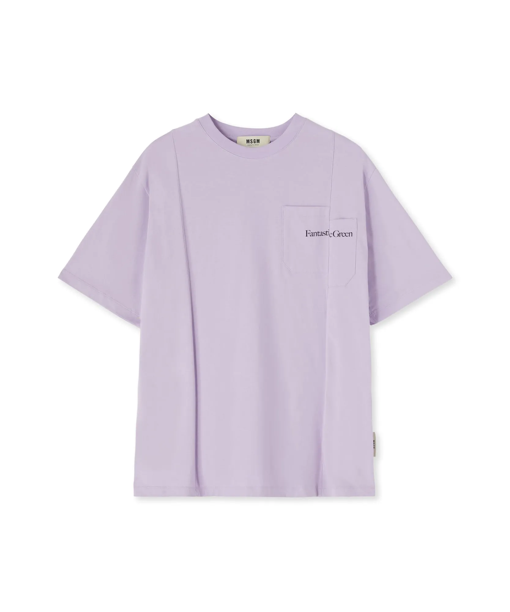 T-Shirt Girocollo In Cotone Organico Della Capsule Fantastic Green^MSGM Cheap