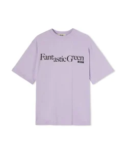 T-Shirt Girocollo In Cotone Organico Della Capsule Fantastic Green^MSGM Discount