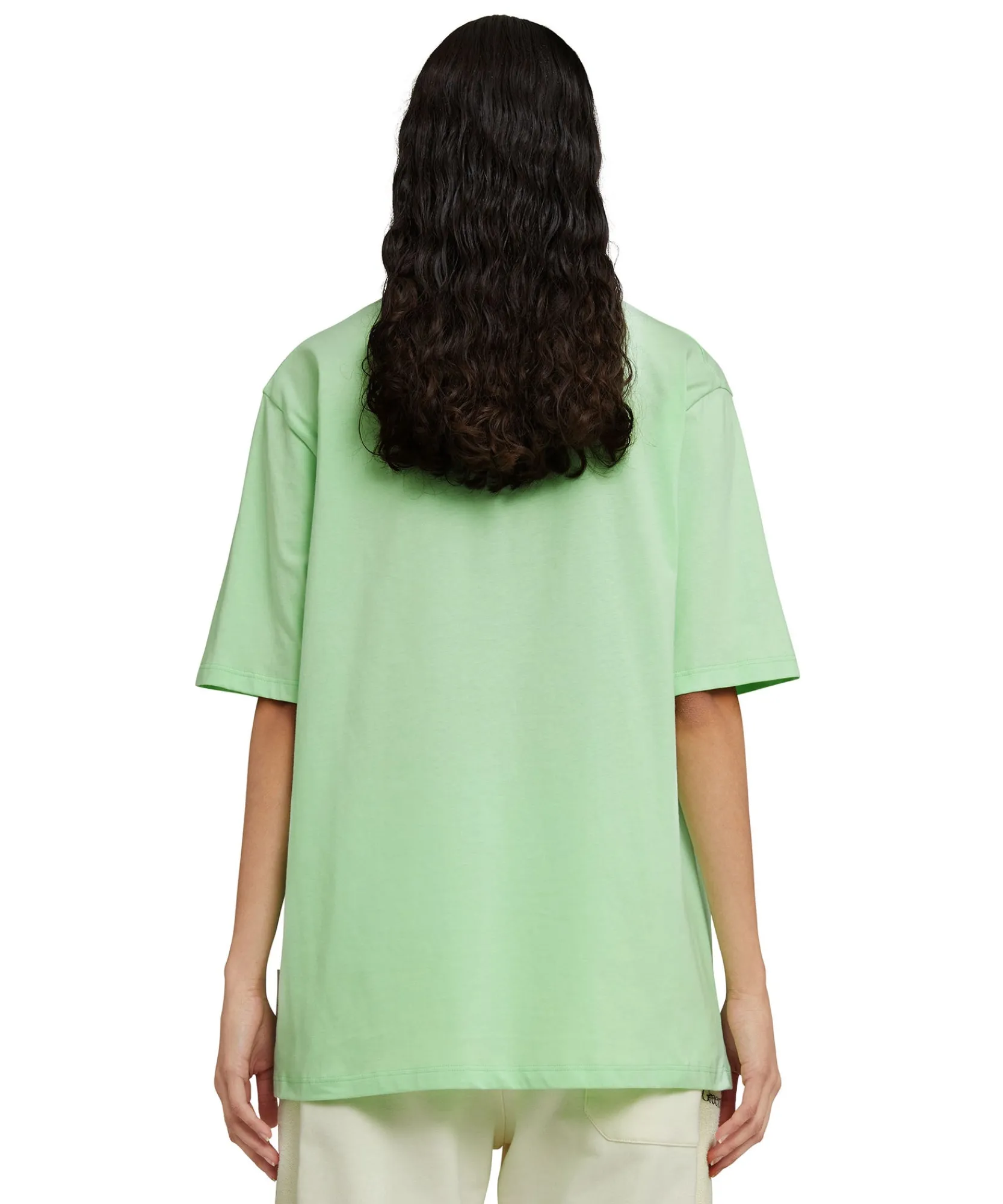 T-Shirt Girocollo In Cotone Organico Della Capsule Fantastic Green^MSGM Cheap