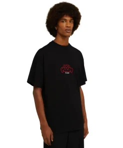 T-Shirt Girocollo In Cotone Con Logo E Grafica "Cocktail" Burro Studio X ^MSGM Clearance