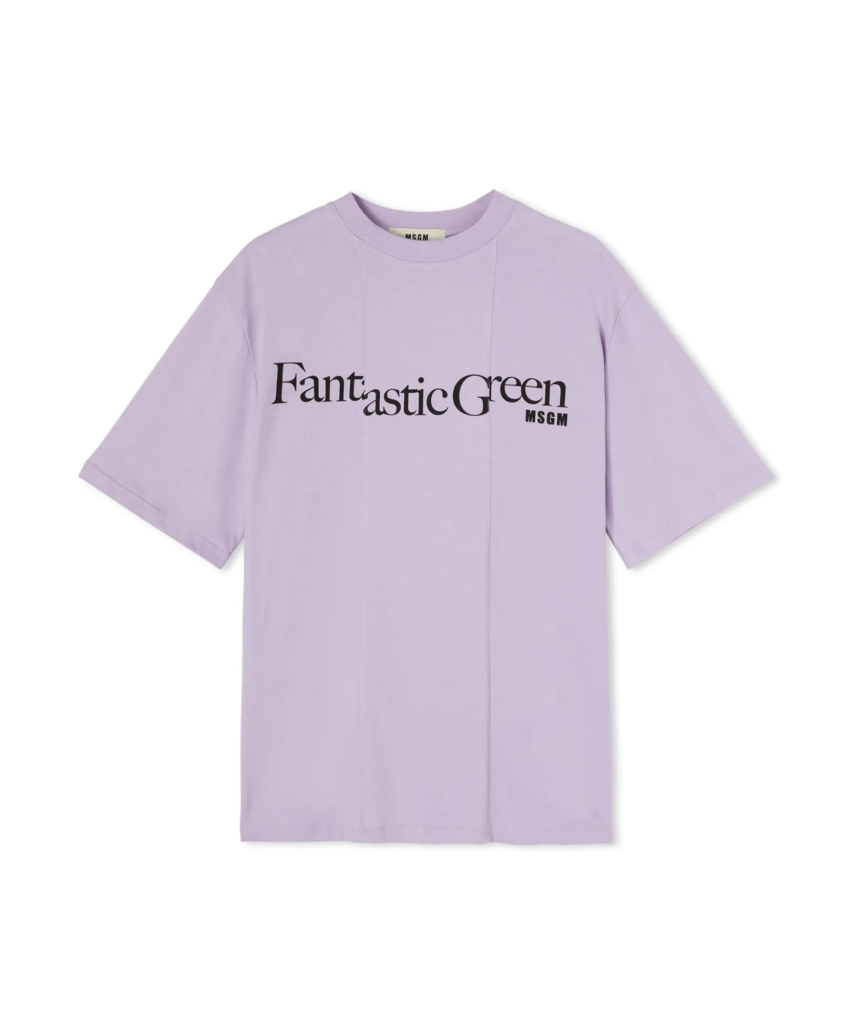 T-Shirt Girocollo In Cotone Organico Della Capsule Fantastic Green^MSGM Sale