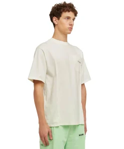 T-Shirt Girocollo In Cotone Organico Della Capsule Fantastic Green^MSGM New