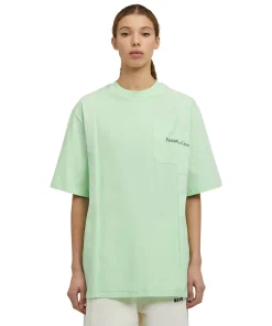 T-Shirt Girocollo In Cotone Organico Della Capsule Fantastic Green^MSGM New