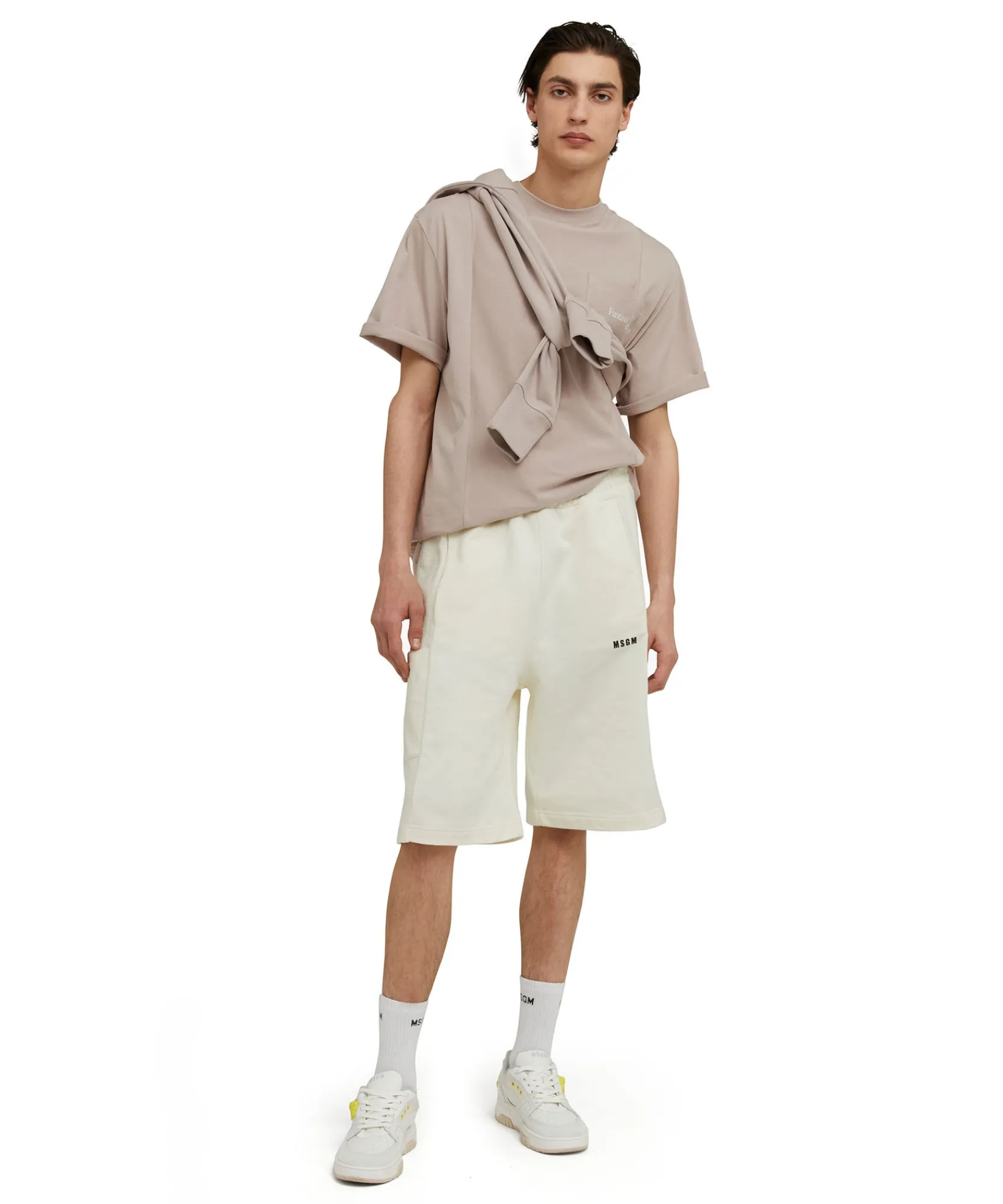 T-Shirt Girocollo In Cotone Organico Della Capsule Fantastic Green^MSGM Online